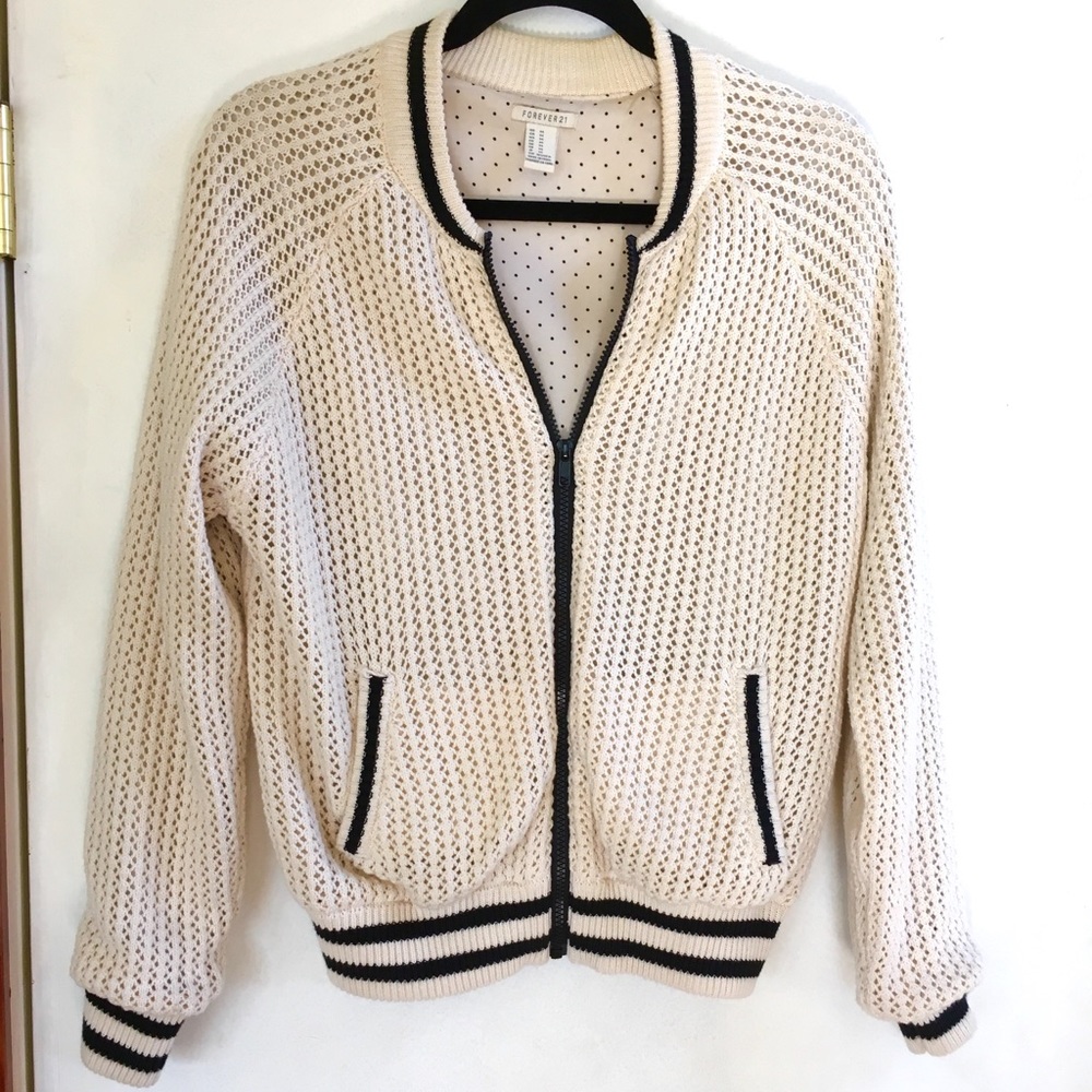 Forever 21 Knit Bomber Jacket